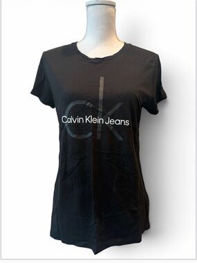 Calvin Klein Black Short-Sleeve Logo Tee